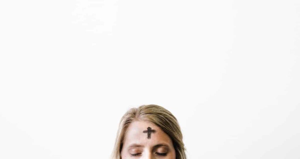 ashes on forehead lent